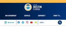 'cityofdestin.com' screenshot