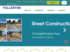 'cityoffullerton.com' screenshot