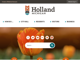 'cityofholland.com' screenshot