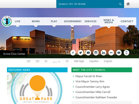 'cityofirvine.org' screenshot