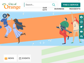 'cityoforange.org' screenshot