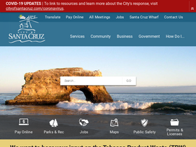 'cityofsantacruz.com' screenshot