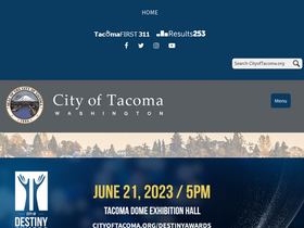 'cityoftacoma.org' screenshot