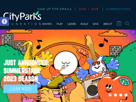 'cityparksfoundation.org' screenshot