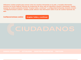 'ciudadanos-cs.org' screenshot