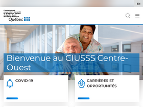 'ciussscentreouest.ca' screenshot