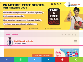 'civilserviceindia.com' screenshot
