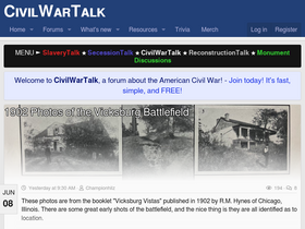 'civilwartalk.com' screenshot