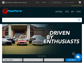 'cjponyparts.com' screenshot