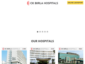 'ckbirlahospitals.com' screenshot