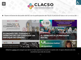 'clacso.org.ar' screenshot
