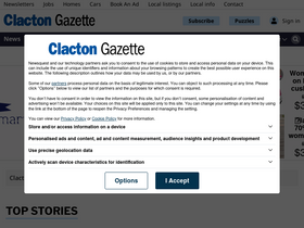 'clactonandfrintongazette.co.uk' screenshot