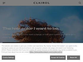 'clairol.com' screenshot