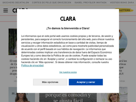 'clara.es' screenshot