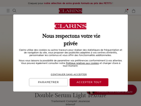 'clarins.fr' screenshot