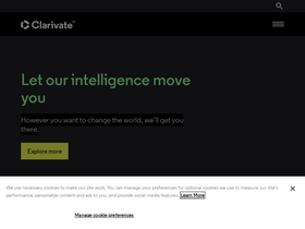 'clarivate.com' screenshot