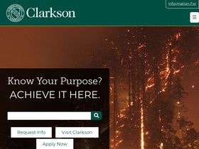 'clarkson.edu' screenshot