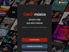'claromusica.com' screenshot