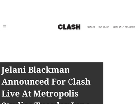 'clashmusic.com' screenshot