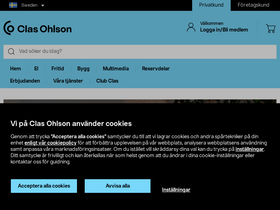 'clasohlson.com' screenshot