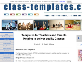 'class-templates.com' screenshot