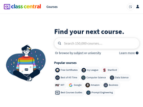 'classcentral.com' screenshot