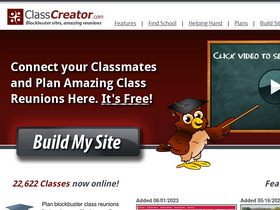 'classcreator.com' screenshot