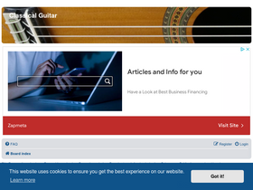 'classicalguitardelcamp.com' screenshot
