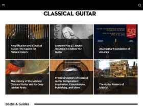 'classicalguitarmagazine.com' screenshot