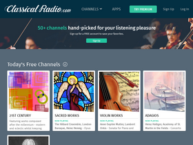 'classicalradio.com' screenshot
