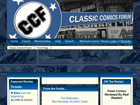 'classiccomics.org' screenshot
