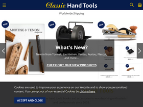 'classichandtools.com' screenshot