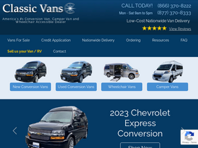 'classicvans.com' screenshot