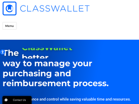 'classwallet.com' screenshot