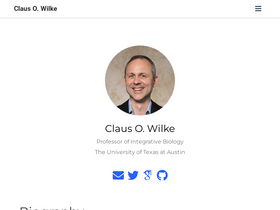 'clauswilke.com' screenshot