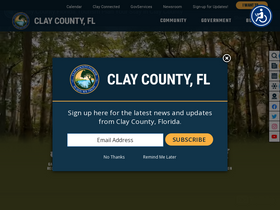 'claycountygov.com' screenshot