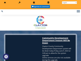 'claytoncountyga.gov' screenshot