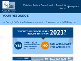 'cleanairforce.com' screenshot