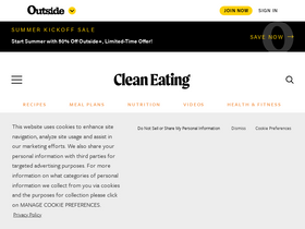 'cleaneatingmag.com' screenshot