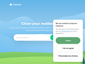 'cleanfox.io' screenshot