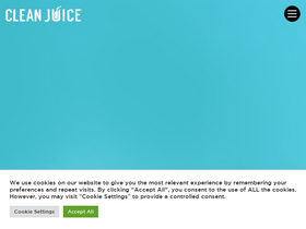 'cleanjuice.com' screenshot