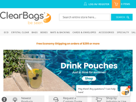 'clearbags.com' screenshot