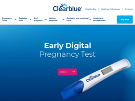 'clearblue.com' screenshot