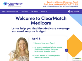 'clearmatchmedicare.com' screenshot