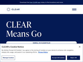 'clearme.com' screenshot