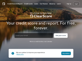 'live-clientapp.clearscore.com' screenshot