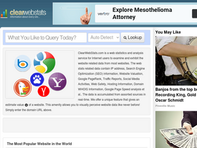 'clearwebstats.com' screenshot