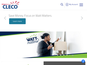 'cleco.com' screenshot
