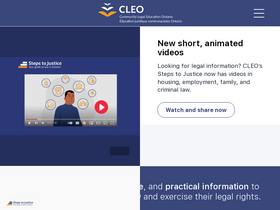 'cleo.on.ca' screenshot