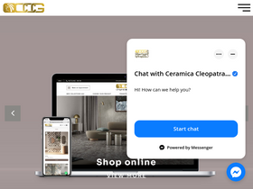 'cleopatraceramics.com' screenshot
